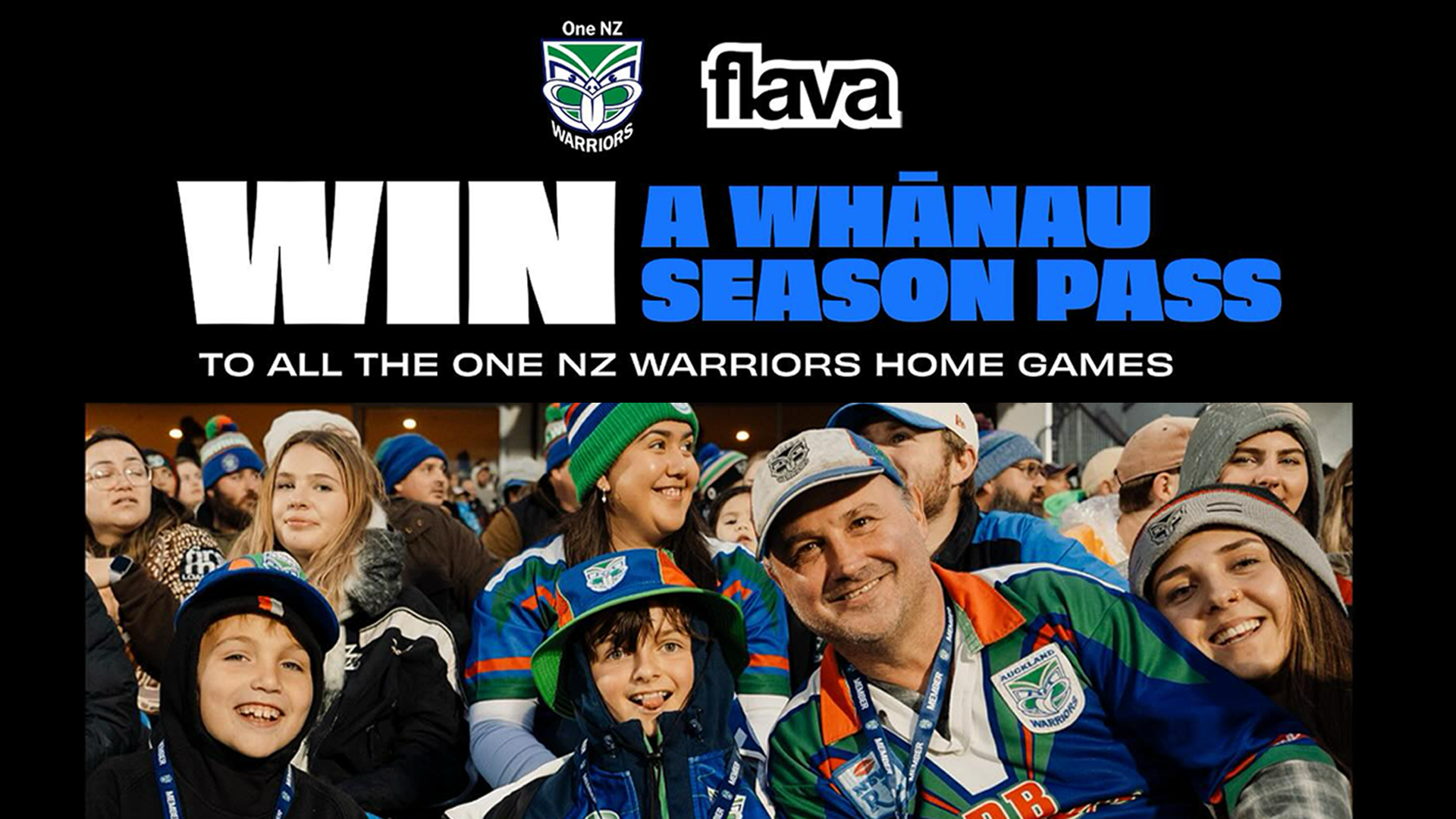 Win a Whānau Pass to the One NZ Warriors
