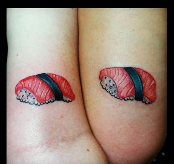 When you love each other but love sushi more...