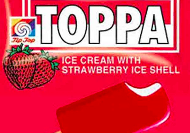 The vanilla ice cream coated in a strawberry shell was an NZ favorite!