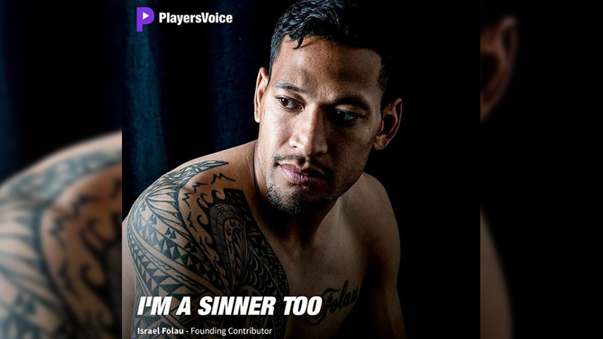 Israel Folau open's up with letter after controversial comments