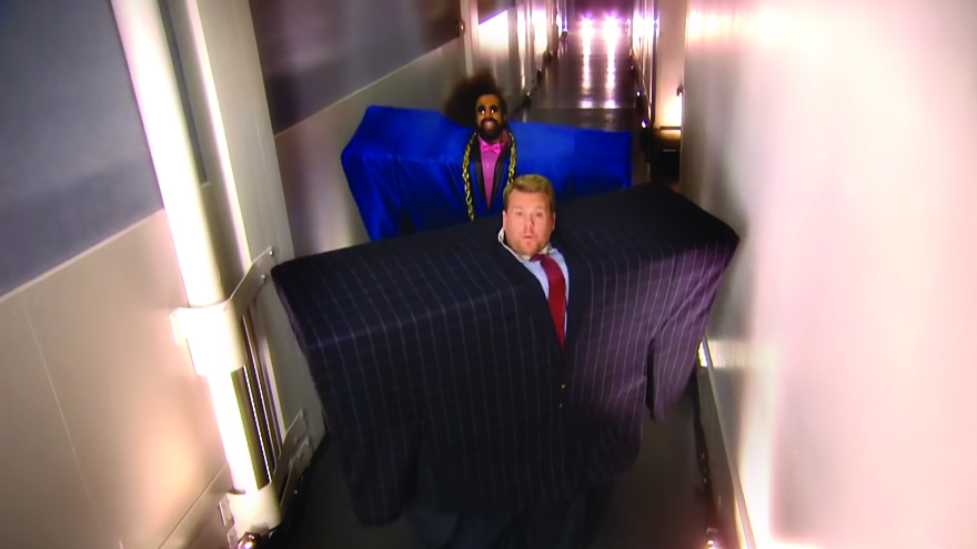 James Corden's CRACK UP Kanye West/Lil Pump Parody