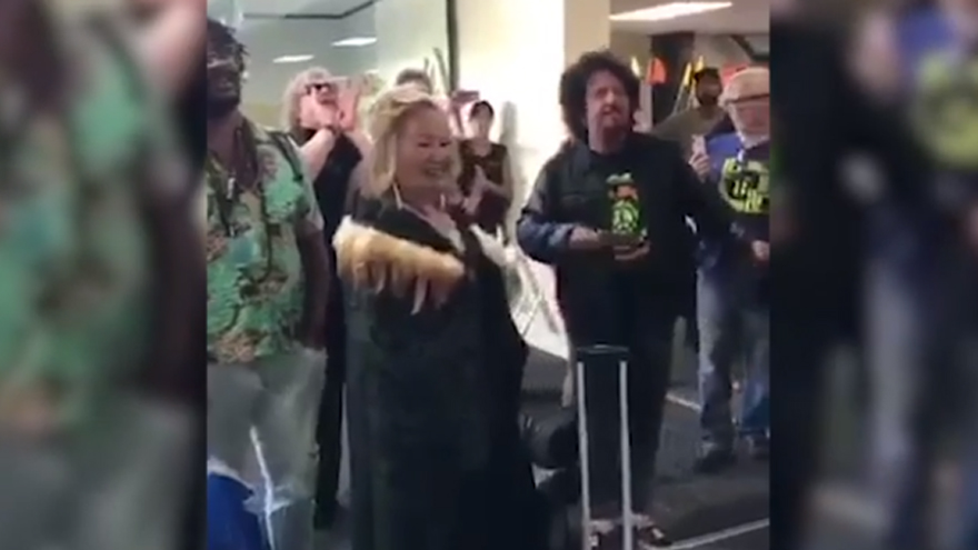 Toto's priceless response to moving pōwhiri at Tauranga Airport