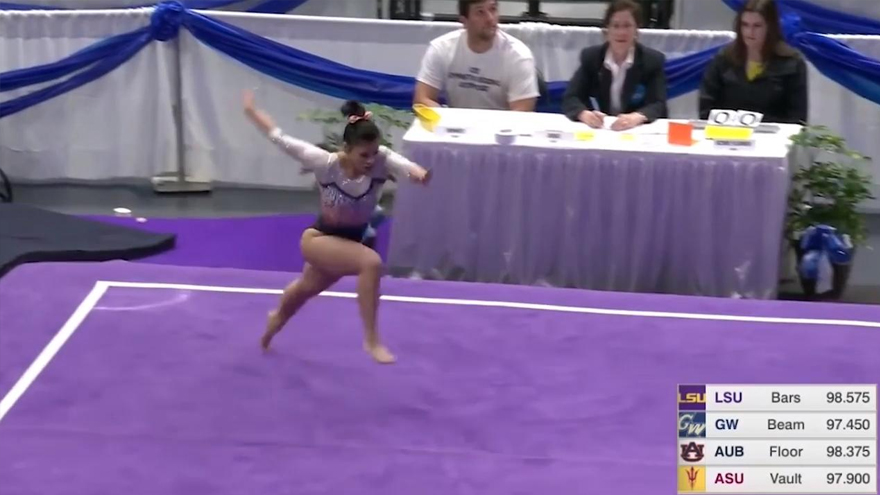 Sickening video of gymnast breaking legs goes viral on social media
