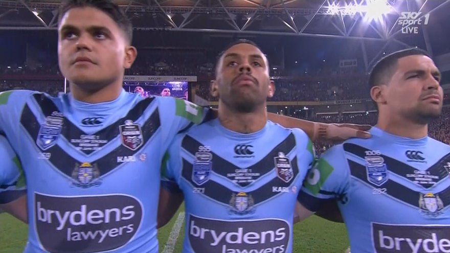 Players boycott the Australian National Anthem during State of Origin clash