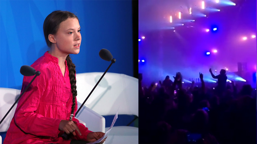 DJ Fat Boy Slim creates mashup of Right Here, Right Now with Greta Thunberg