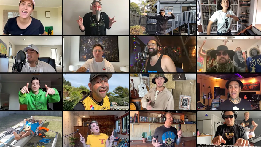 Kiwi artists join to release song to encourage people to stay home and save lives