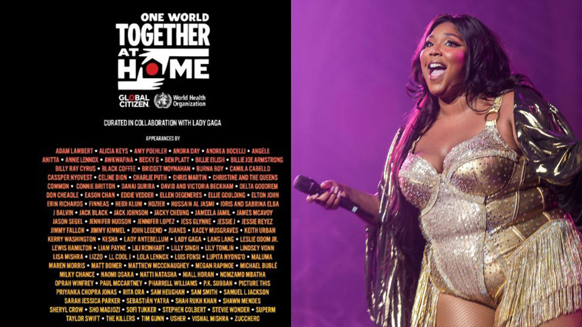 Watch Lizzo, Alicia Keys, Usher and more perform at the Together At Home concert!