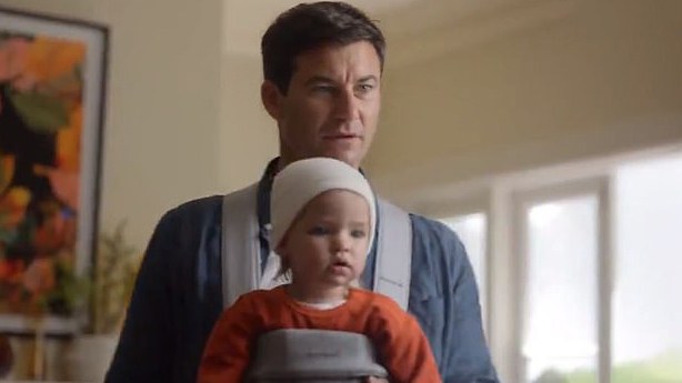 Advert featuring Clarke Gayford and baby Neve has been banned from TV in Australia
