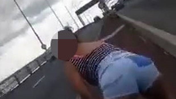 Video of woman twerking on the Auckland Harbour Bridge goes viral
