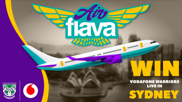WIN Air Flava with Vodafone Warriors