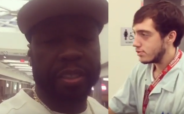50 Cent Harasses Innocent Airport Employee in Instagram Video