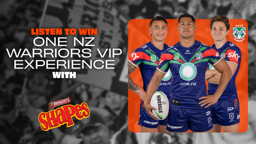 Win a One NZ Warriors VIP Experience with Arnott's Shapes