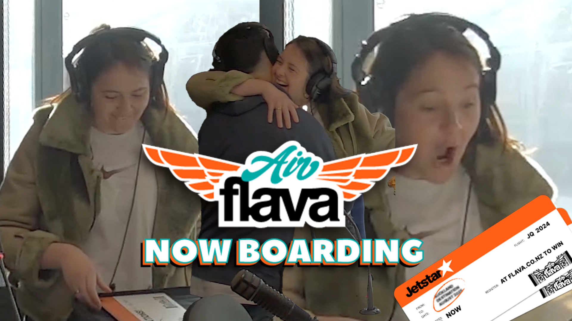 WATCH: Sarah & Cory find out where they are headed to with Air Flava Now Boarding!