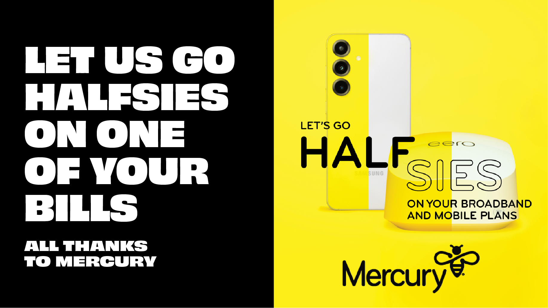 Let us go Halfsies on one of your bills