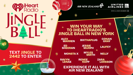 Win a trip for two to iHeartRadio Jingle Ball in New York this December