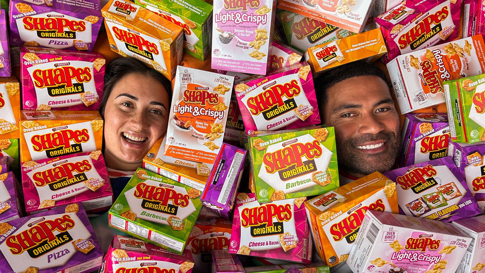 Win a weekly prize with Arnott's Shapes!