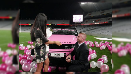 Kiwi fitness star Josef Rakich's Eden Park marriage proposal is the most extra thing we've ever seen