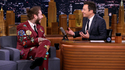 Post Malone previews his new track LIVE on TV