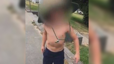 Watch a young Irish tourist threaten to knock locals out after his family dumps rubbish at Takapuna Beach