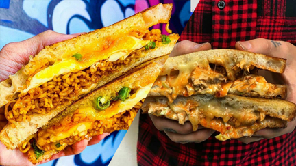 This Mi Goreng toastie with melted cheese and fried egg is going viral online