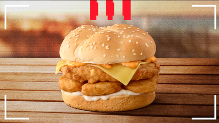 KFC has introduced a secret 'nugget burger' and it looks AMAZING!