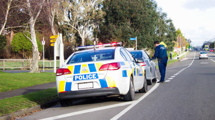 Police car crashes into three parked cars in Christchurch