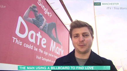 A UK man has paid for a billboard to find love