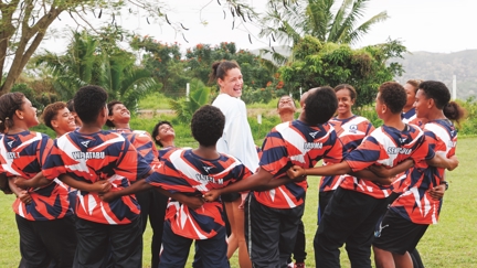 NZ Football Fern Grace Jale returns to Fiji to inspire the next generation of female athletes