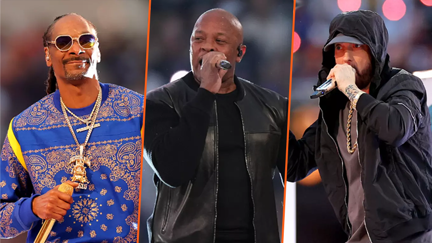 Dr. Dre, Eminem & Snoop Dogg are for sure up to something