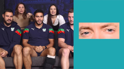 One NZ Warriors plays 'Guess the Eyes 👀'