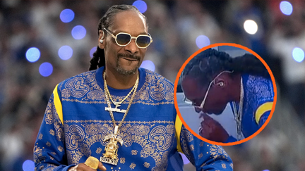 Snoop Dogg gets spotted smoking a joint before the iconic halftime show!