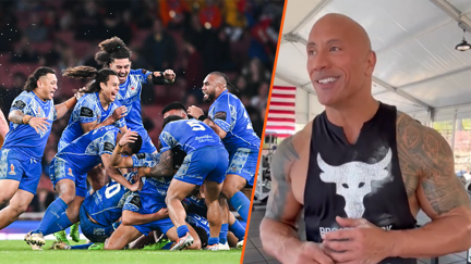 Dwayne 'The Rock' Johnson's heartfelt message to Toa Samoa before the RLWC Final!