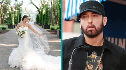 Eminem and his daughter Hailie Jade share a special moment at her wedding