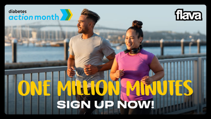 Join One Million Minutes this Diabetes Action Month to help rangatahi with diabetes